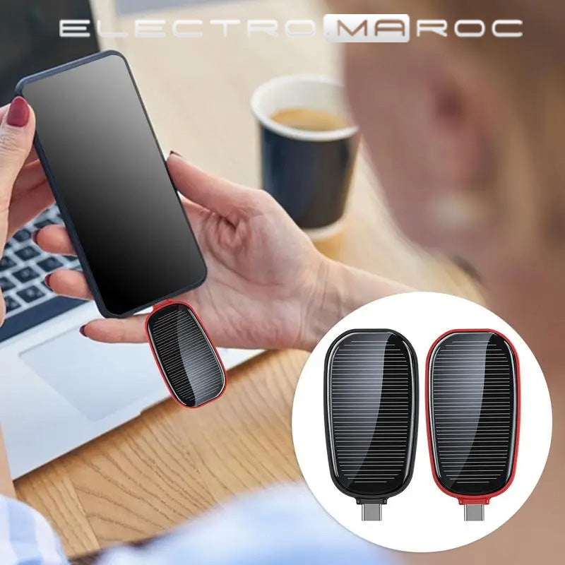 Power Bank Chargeur Solaire - شاحن هاتف محمول بالطاقة الشمسية