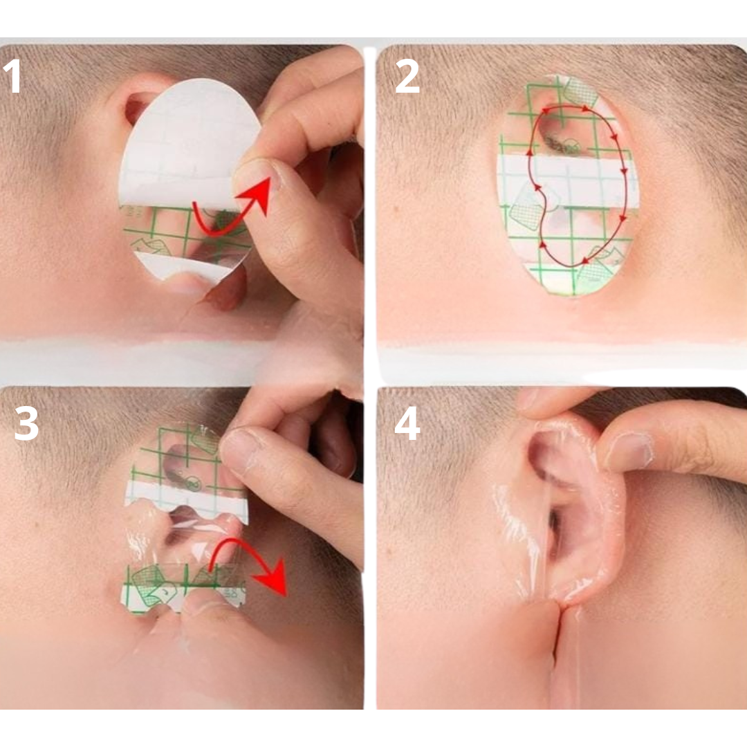 Autocollants imperméables pour les oreilles de bébé - لاصقات الأذن المقاومة للماء للأطفال