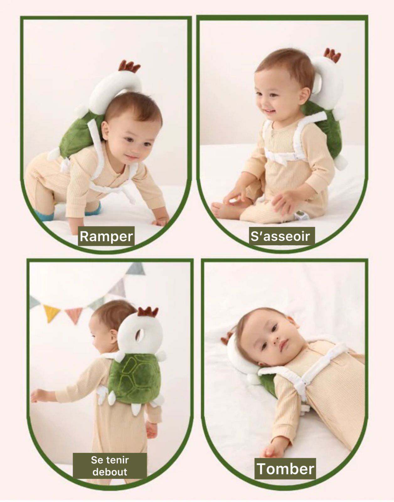 Sac à dos protège-tête pour bébé - حقيبة حماية رأس الطفل