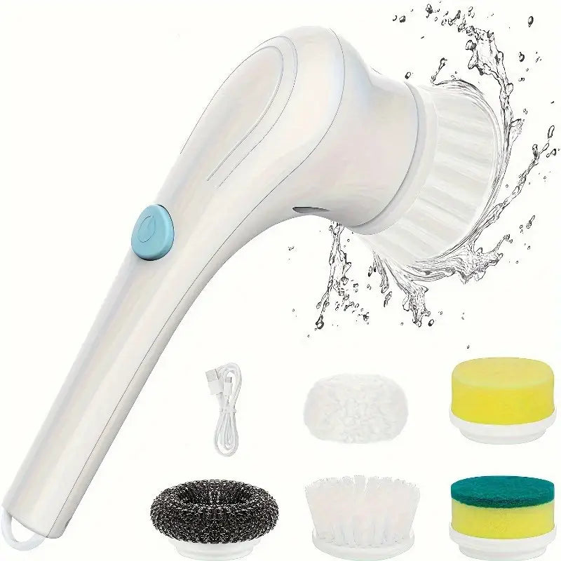 Brosse de nettoyage électrique 5-en-1