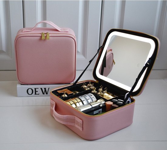 Trousse de maquillage avec Miroir LED Intégré