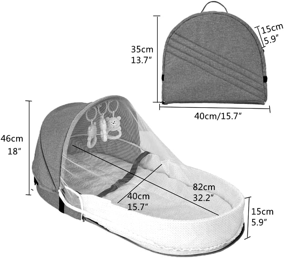 Lit portable pour bébé - سرير محمولة قابلة للطي للأطفال