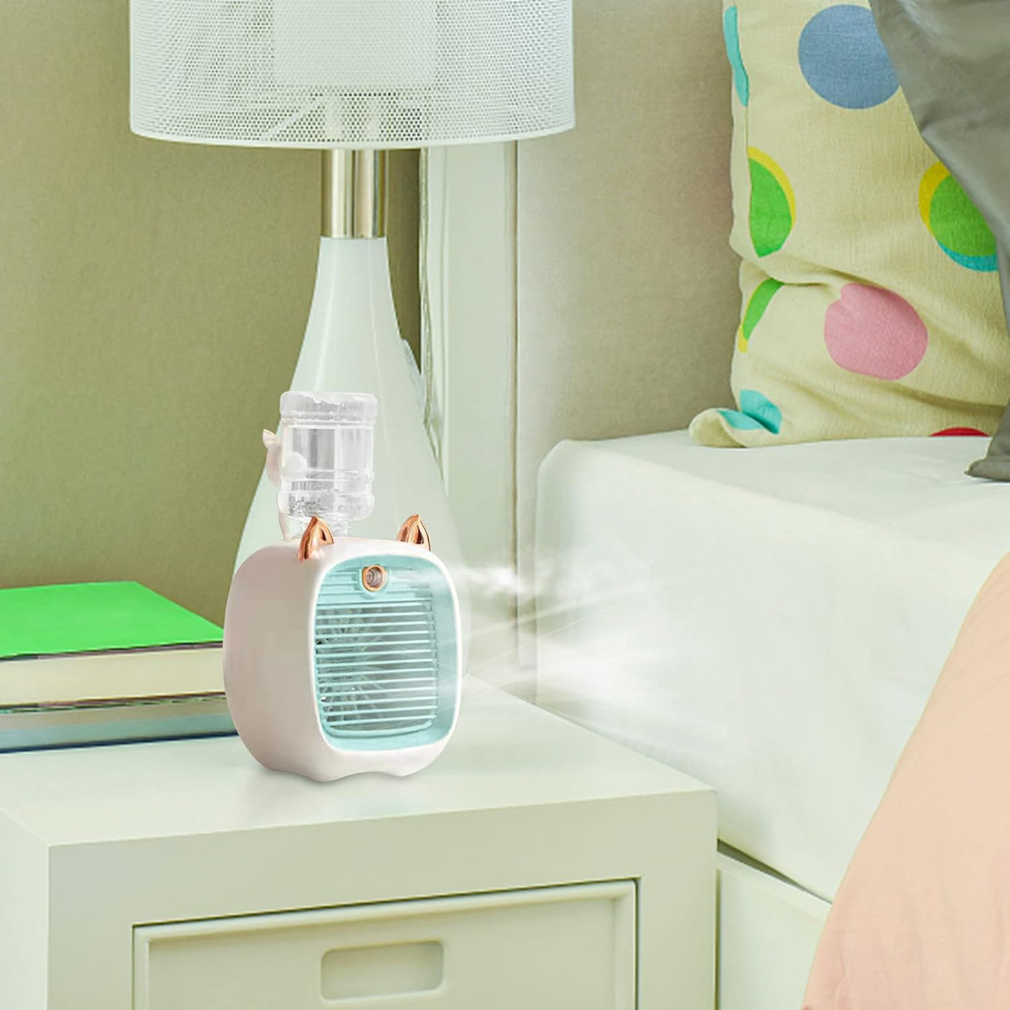 Ventilateur à brumisation - مروحة مع رش الماء