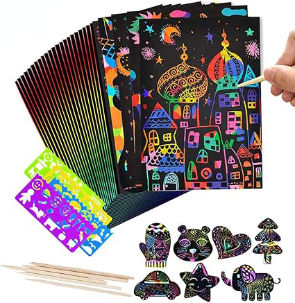 Papier à gratter artistique - أوراق خدش لرسم