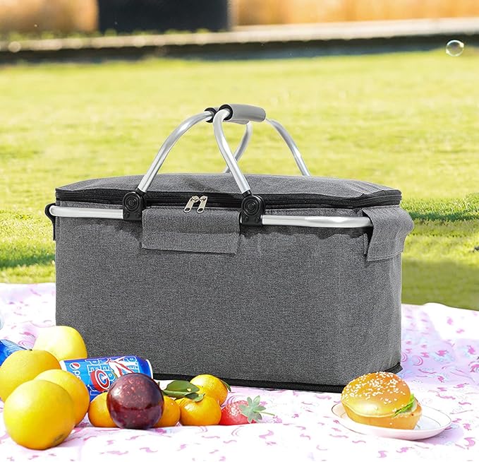 Panier de pique-nique isotherme pliable portable