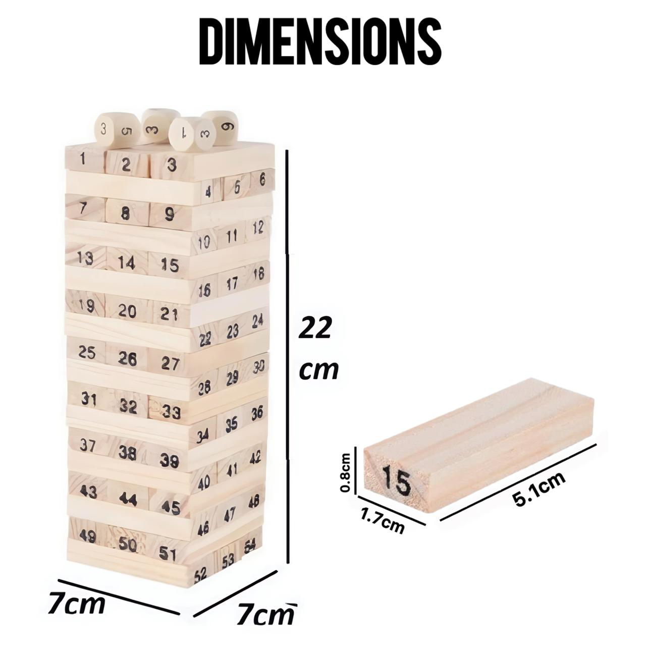 Jeu Jenga Numérique en Bois - لعبة جينغا الخشبية الرقمية