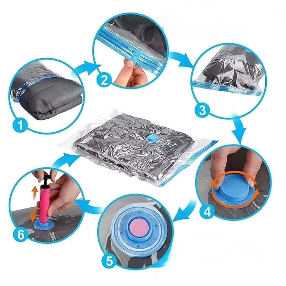 12 Sacs de rangement sous vide -أكياس تخزين مفرغة من الهواء