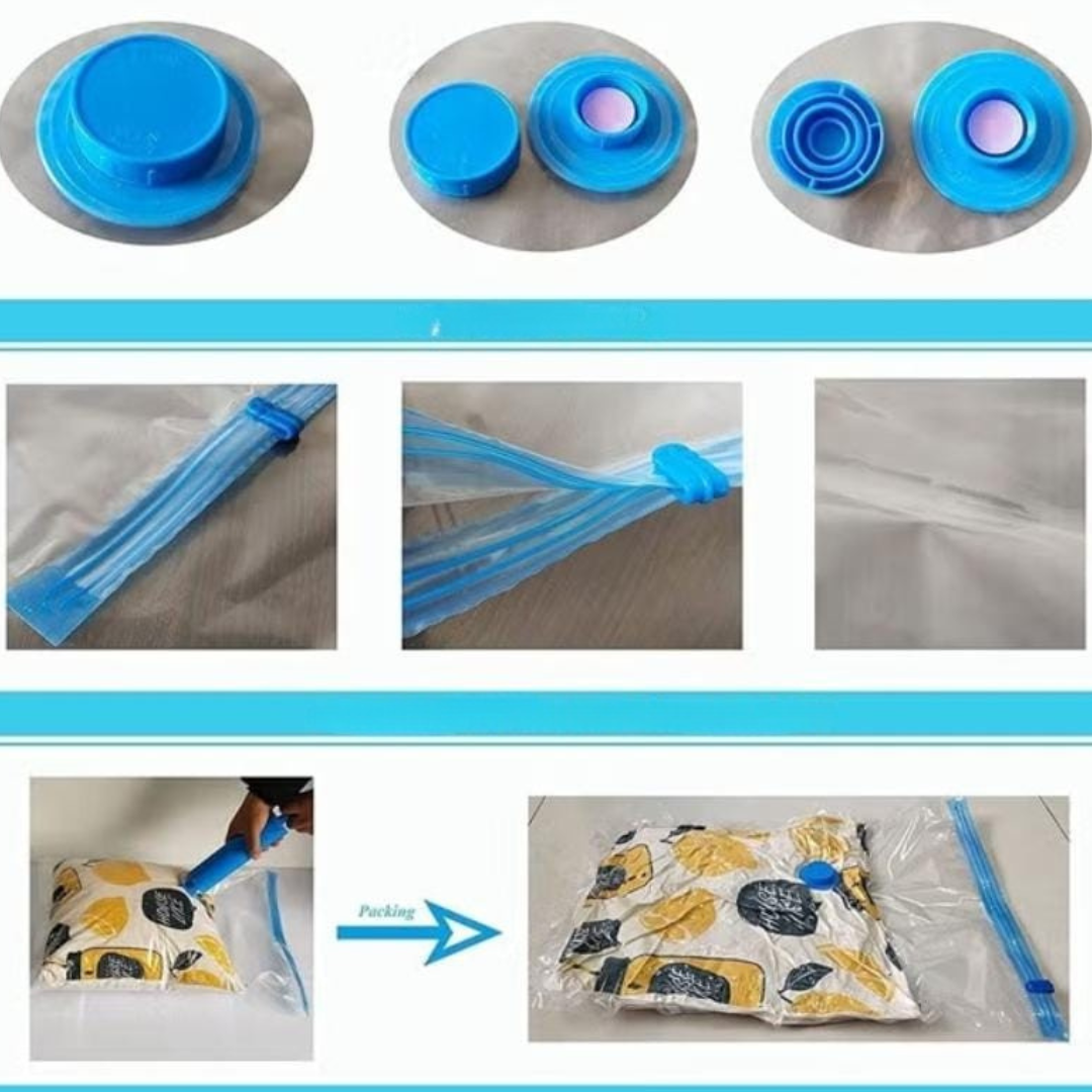 12 Sacs de rangement sous vide -أكياس تخزين مفرغة من الهواء