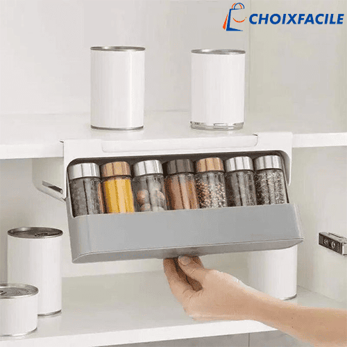 Rangement des épices avec 6 bouteilles - صندوق التوابل مع 6 زجاجات