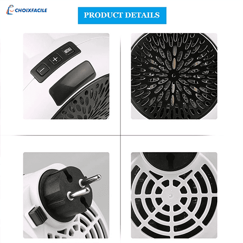 Chauffage Portable Électrique 900W سخان كهربائي محمول