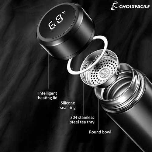 Thermos Intelligent à Température 500 ML ترموس الذكي