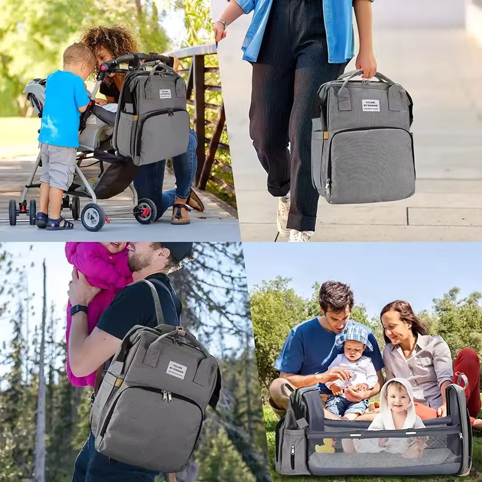 Sac bebe avec lit portable - حقيبة وسرير لرضيع