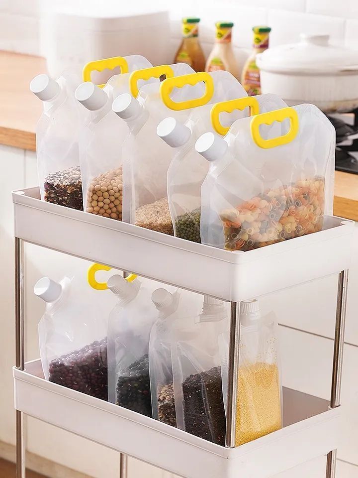 5 pièces Sac de stockage des aliments