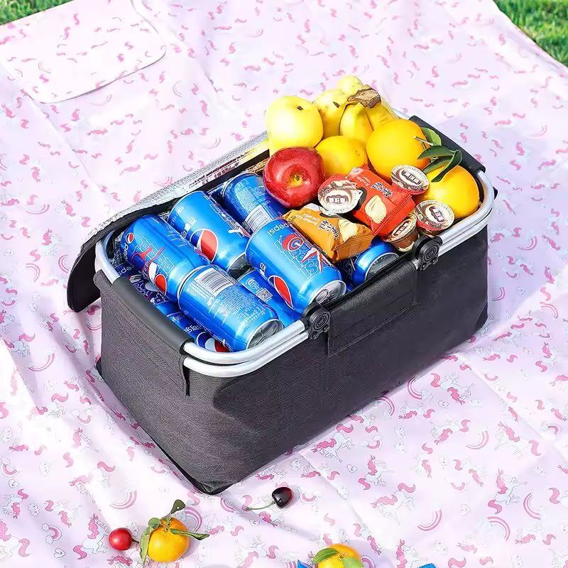 Panier de pique-nique isotherme pliable portable