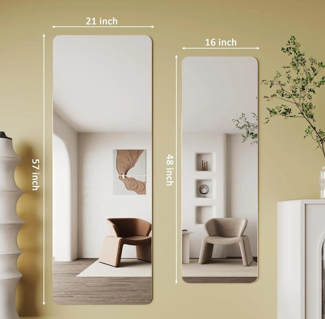 Miroir mural adhésif haute qualité 90×40 cm -مرآة حائط لاصقة عالية الجودة