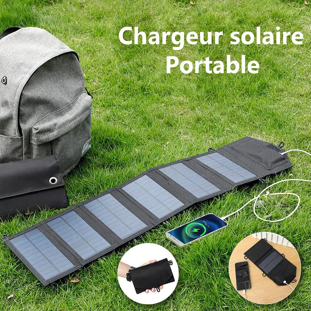 Charge solaire Portable USB شاحن شمسي محمول