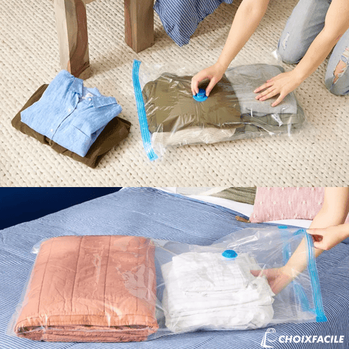 5 sacs de rangement sous vide vêtements, couettes - اكياس تخزين