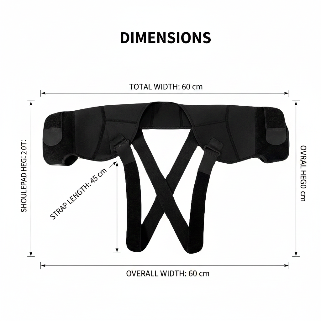 DIMENSIONS - Double Shoulder Brace