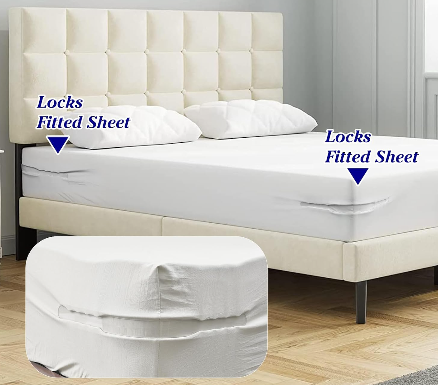 Fixateur de draps- مجموعة تثبيت غطاء السرير