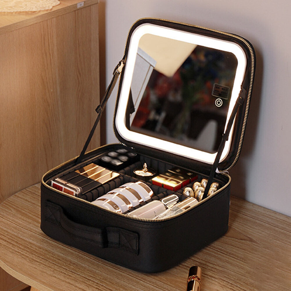 Trousse de maquillage avec Miroir LED Intégré
