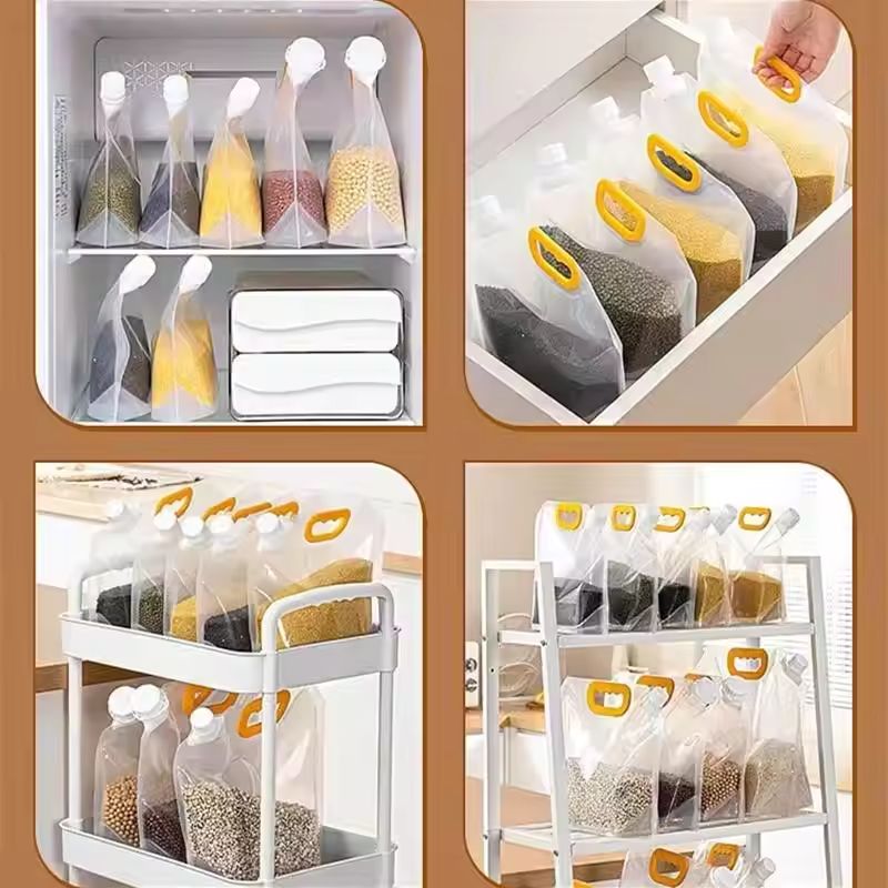 5 pièces Sac de stockage des aliments