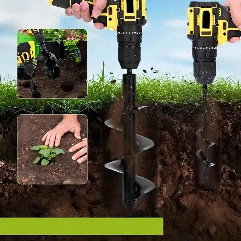 Tariere pour perceuse - آلة حفر التربة