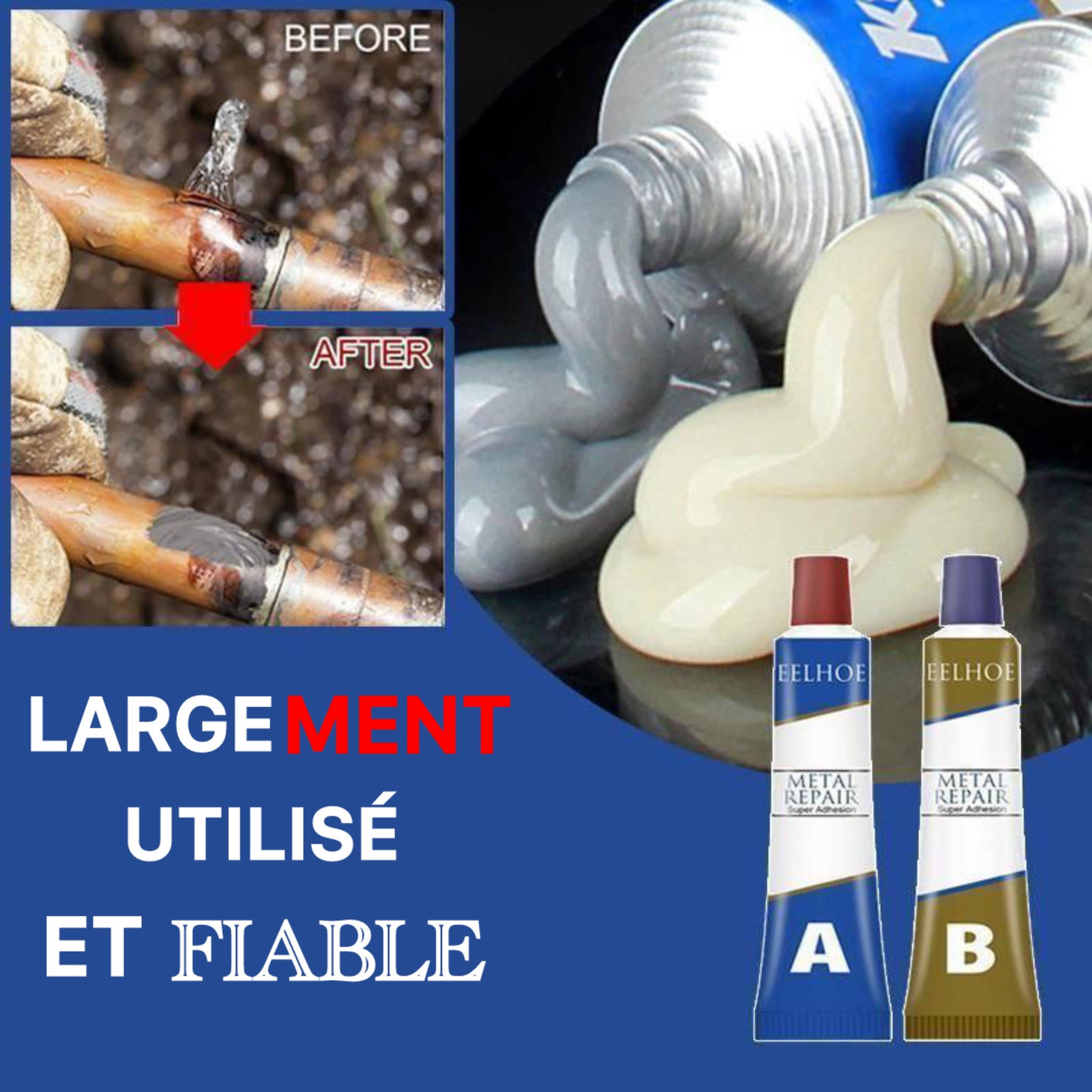 Pâte Métallique Réparatrice - معجون إصلاح معدني