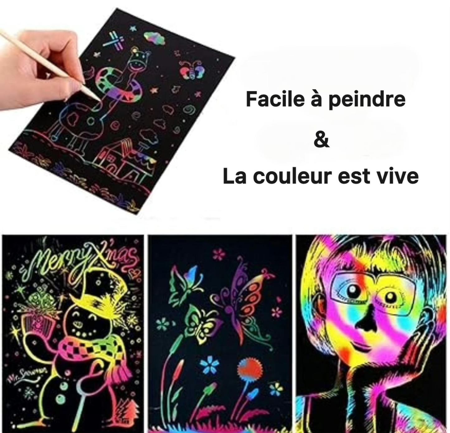 Papier à gratter artistique - أوراق خدش لرسم