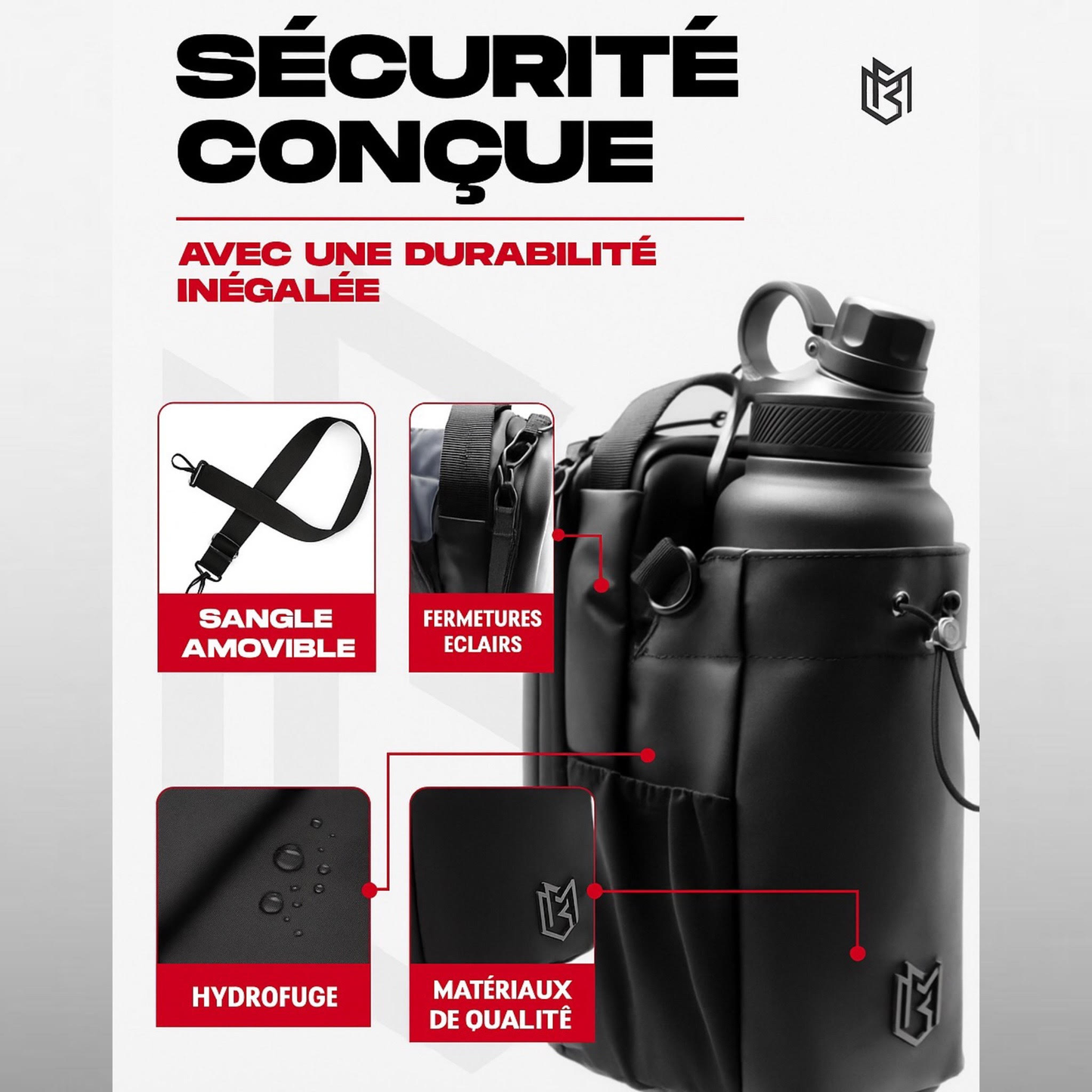 Sac magnétique de gym - حقيبة جيم مغناطيسية