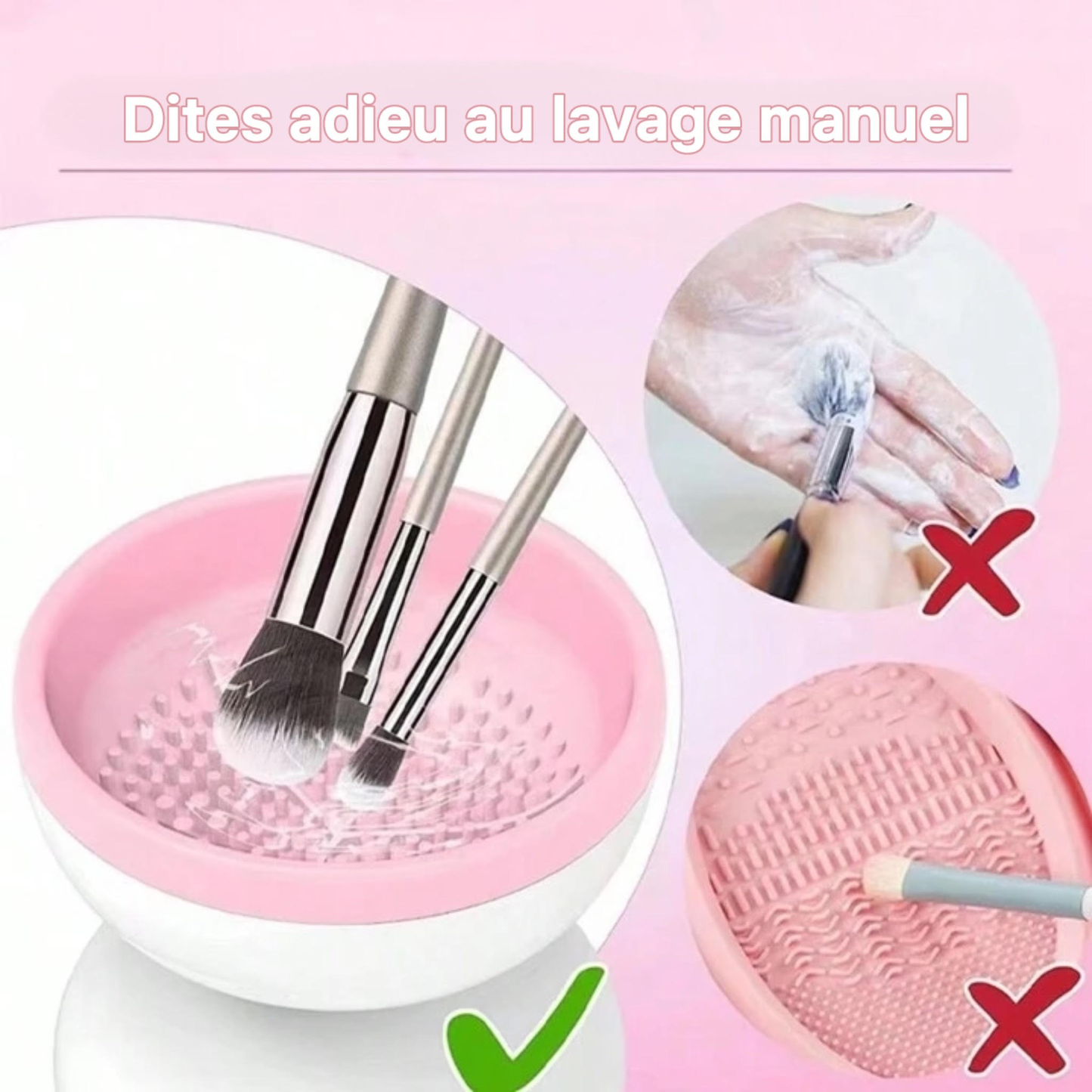 Nettoyeur Électrique de Pinceaux de Maquillage - منظف فرش المكياج الكهربائي