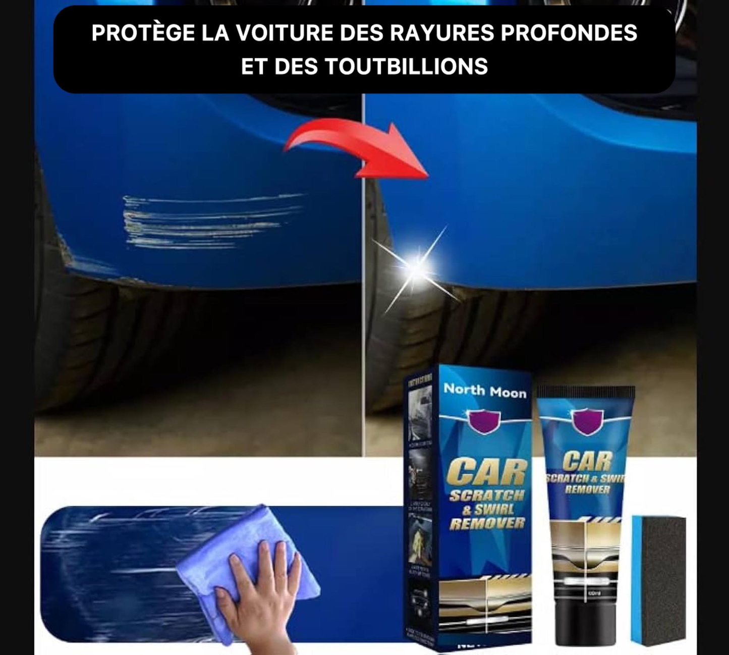 Crème de Retrait des Rayures pour Voiture - كريم إزالة خدوش السيارة