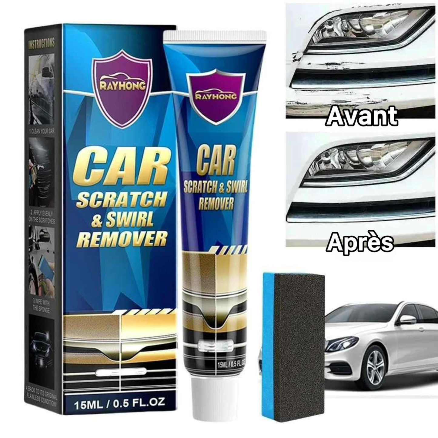 Crème de Retrait des Rayures pour Voiture - كريم إزالة خدوش السيارة