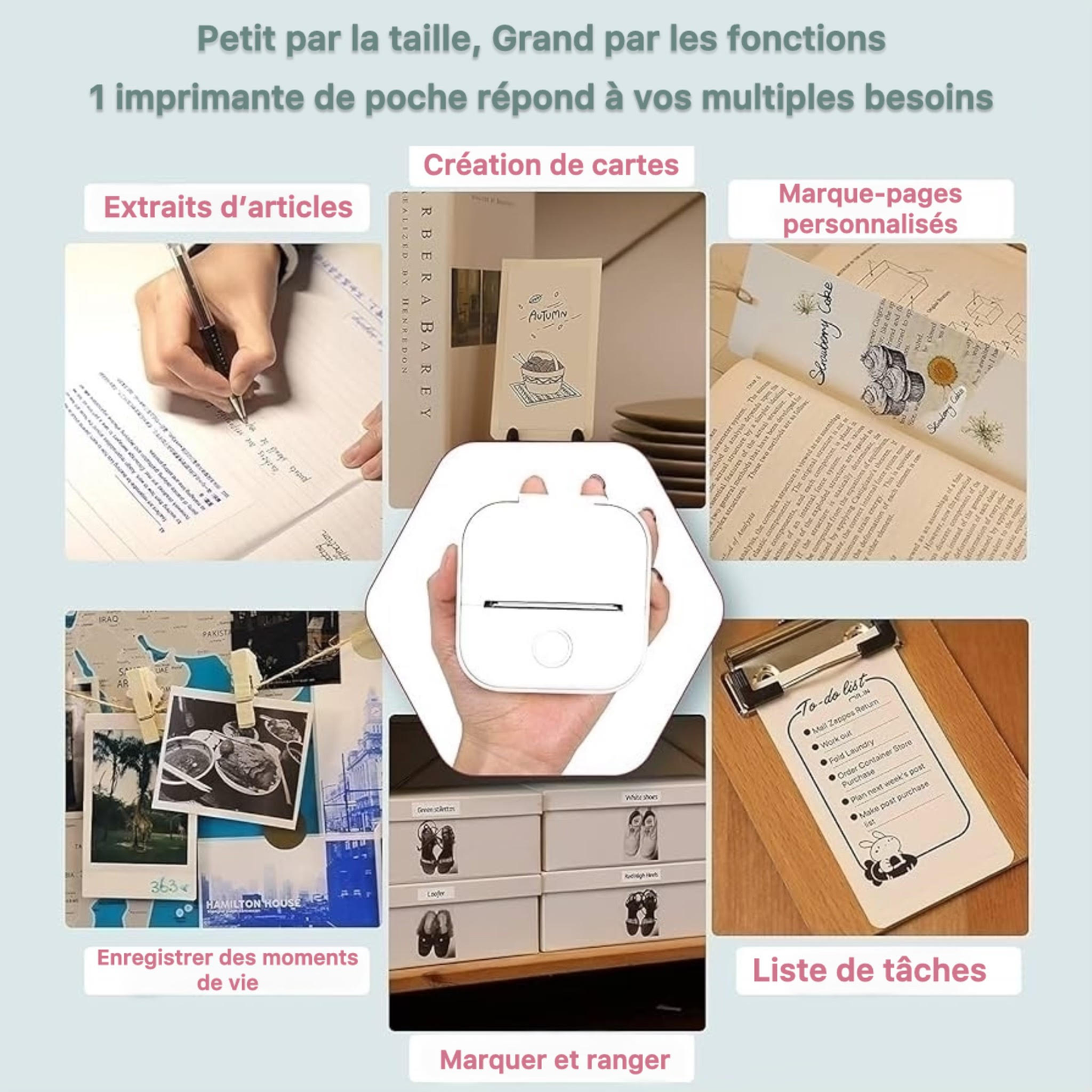 Mini-imprimante portable - الطابعة المحمولة الصغيرة