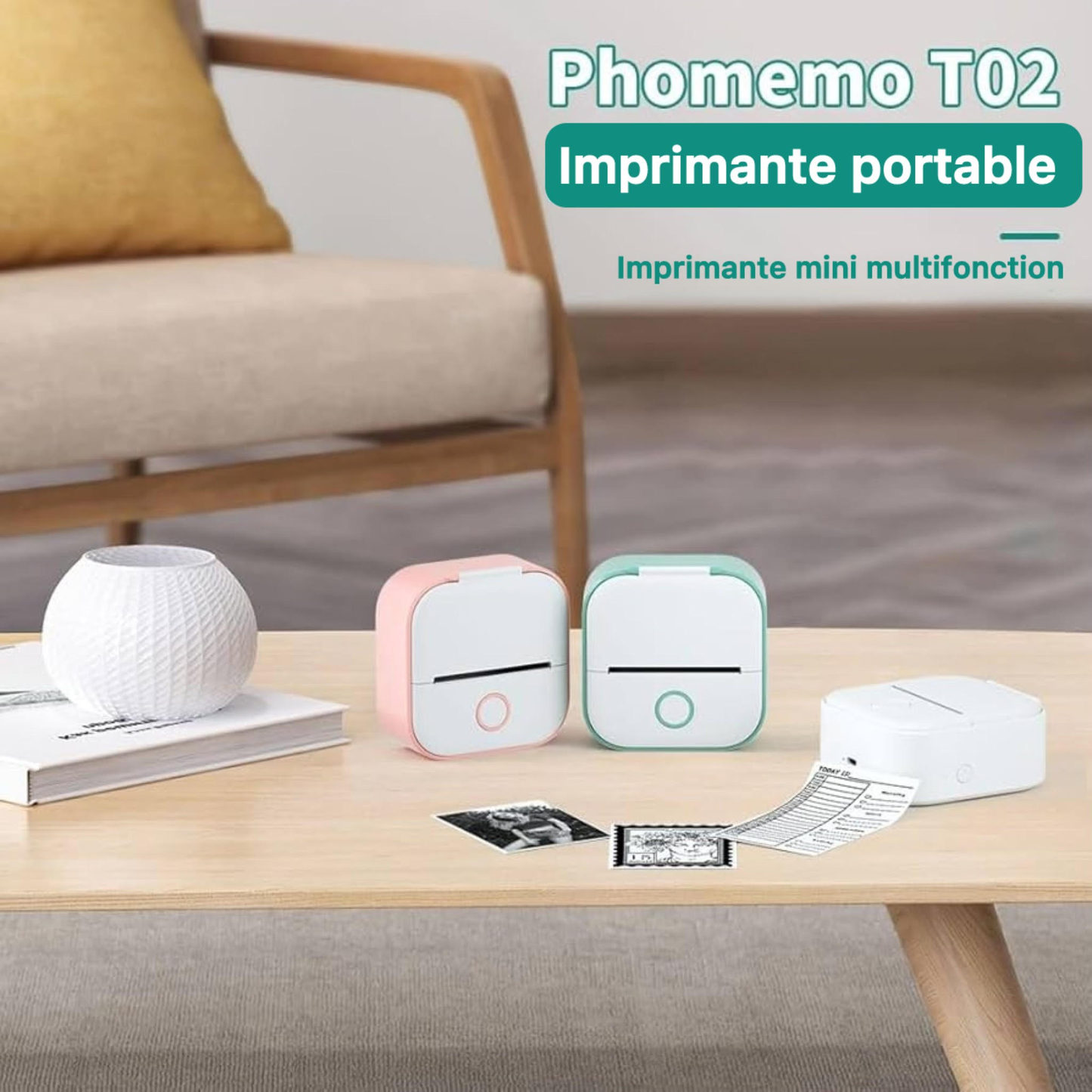 Mini-imprimante portable - الطابعة المحمولة الصغيرة