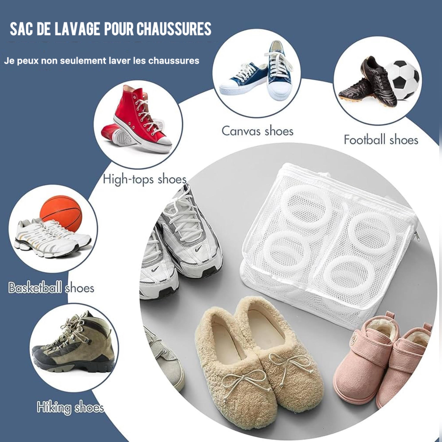 Sac de Lavage pour Chaussures - حقيبة غسل الأحذية