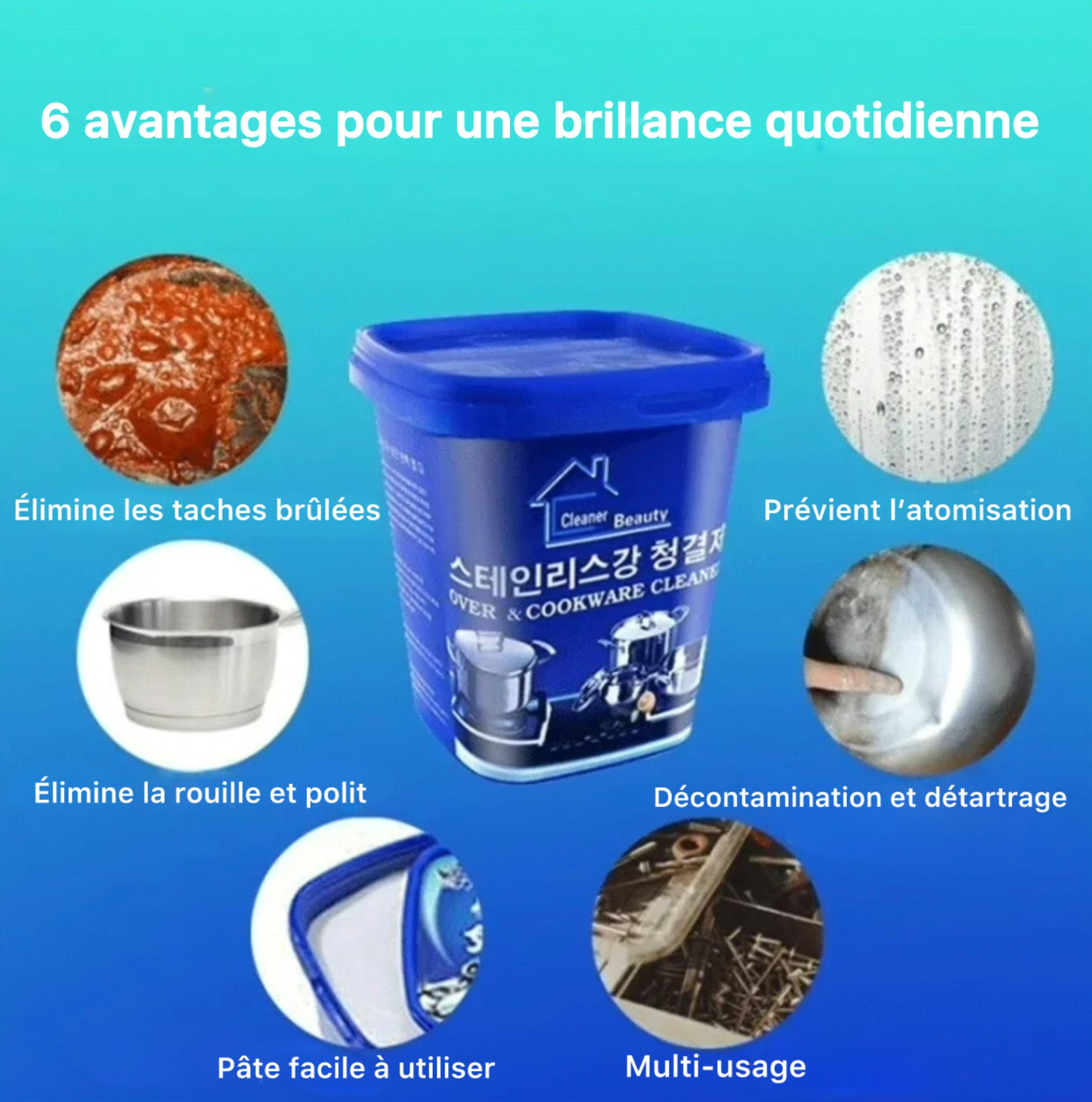 Crème nettoyante inox - كريم تنظيف الأواني