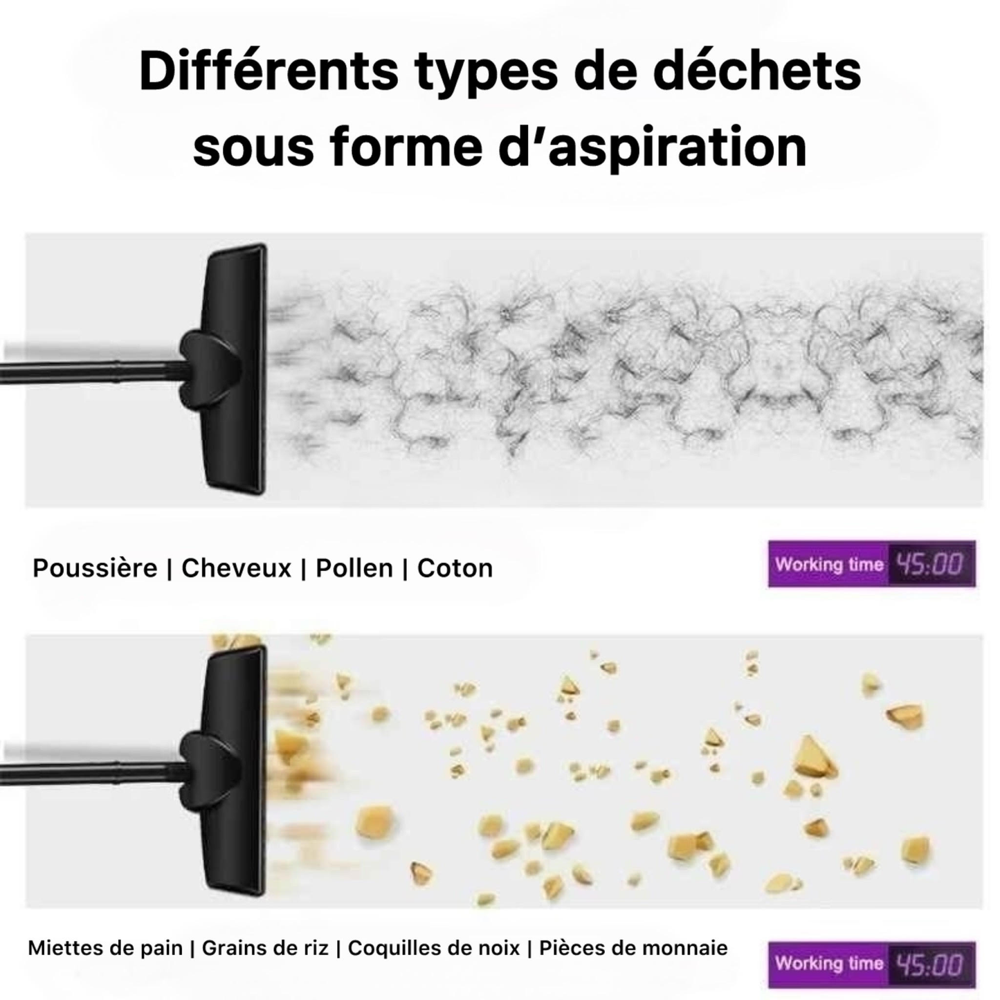 Aspirateur balai sans fil - مكنسة لاسلكية ذكية