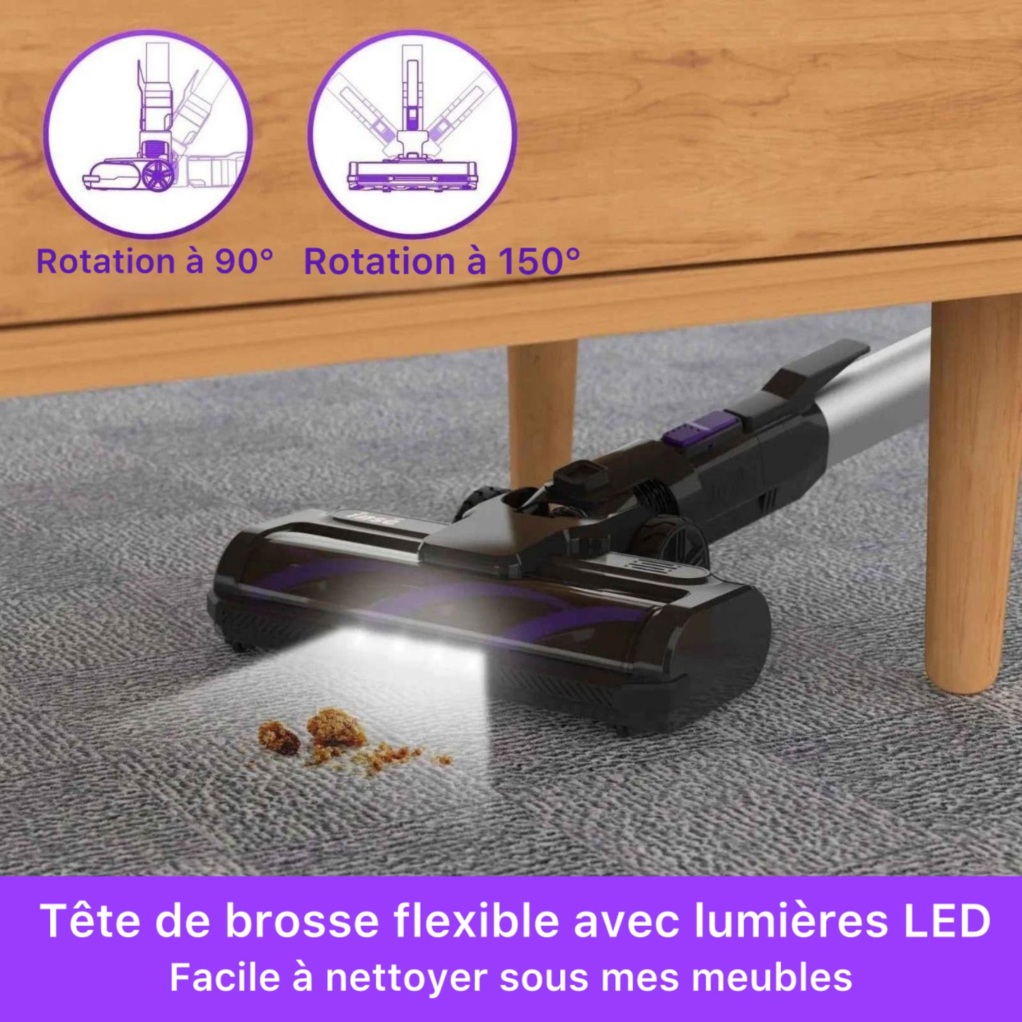 Aspirateur balai sans fil - مكنسة لاسلكية ذكية