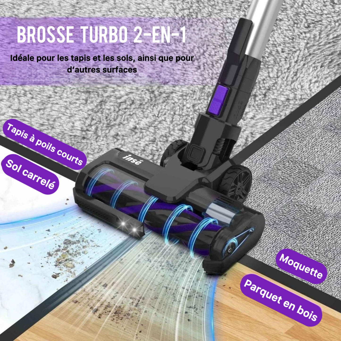 Aspirateur balai sans fil - مكنسة لاسلكية ذكية