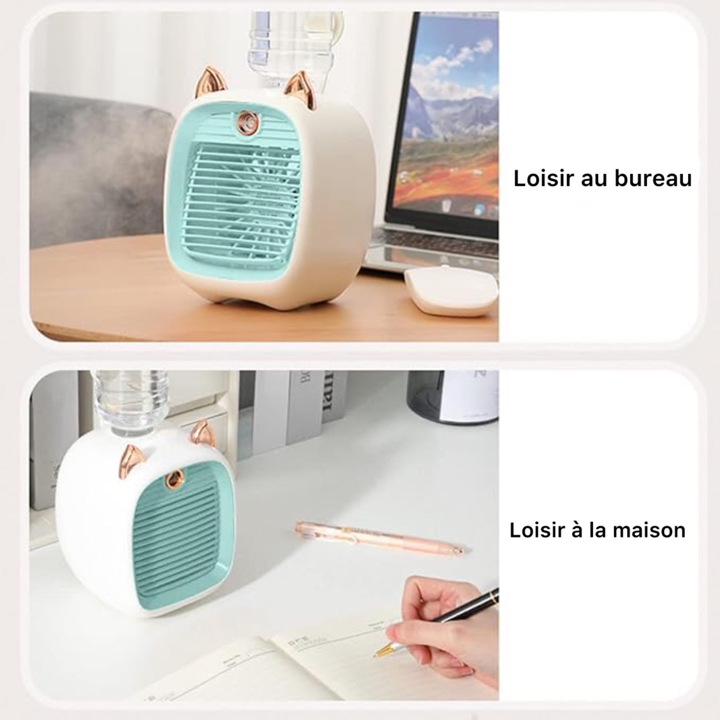 Ventilateur à brumisation - مروحة مع رش الماء