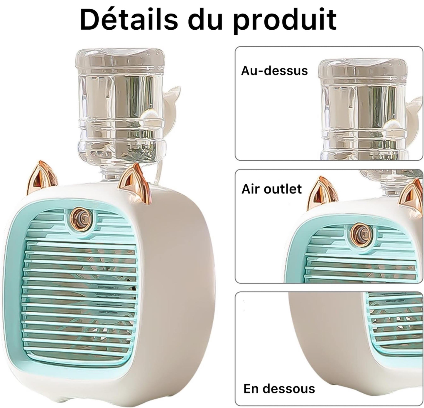Ventilateur à brumisation - مروحة مع رش الماء