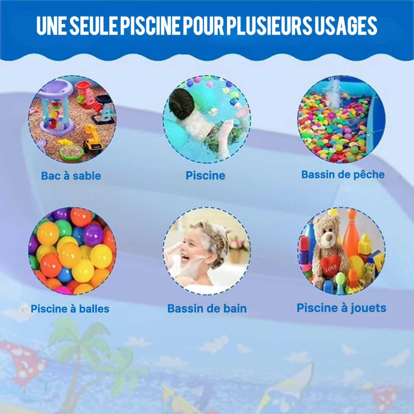 Piscine Gonflable pour Enfants - مسبح أطفال قابل للنفخ
