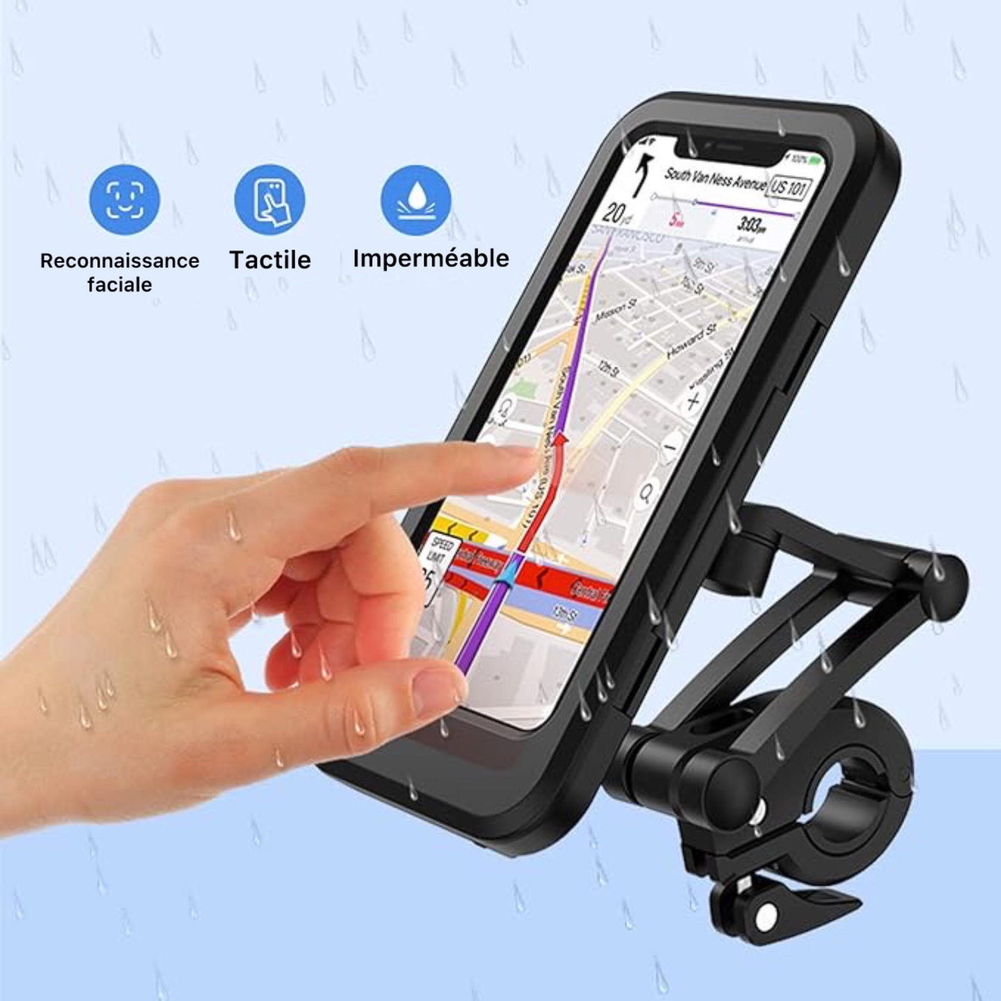 Support Téléphone Moto Vélo - حامل الهاتف للدراجات
