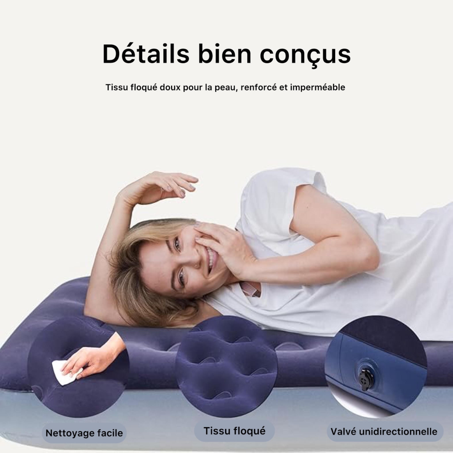 Matelas gonflable en PVC - سرير هوائي قابل للنفخ