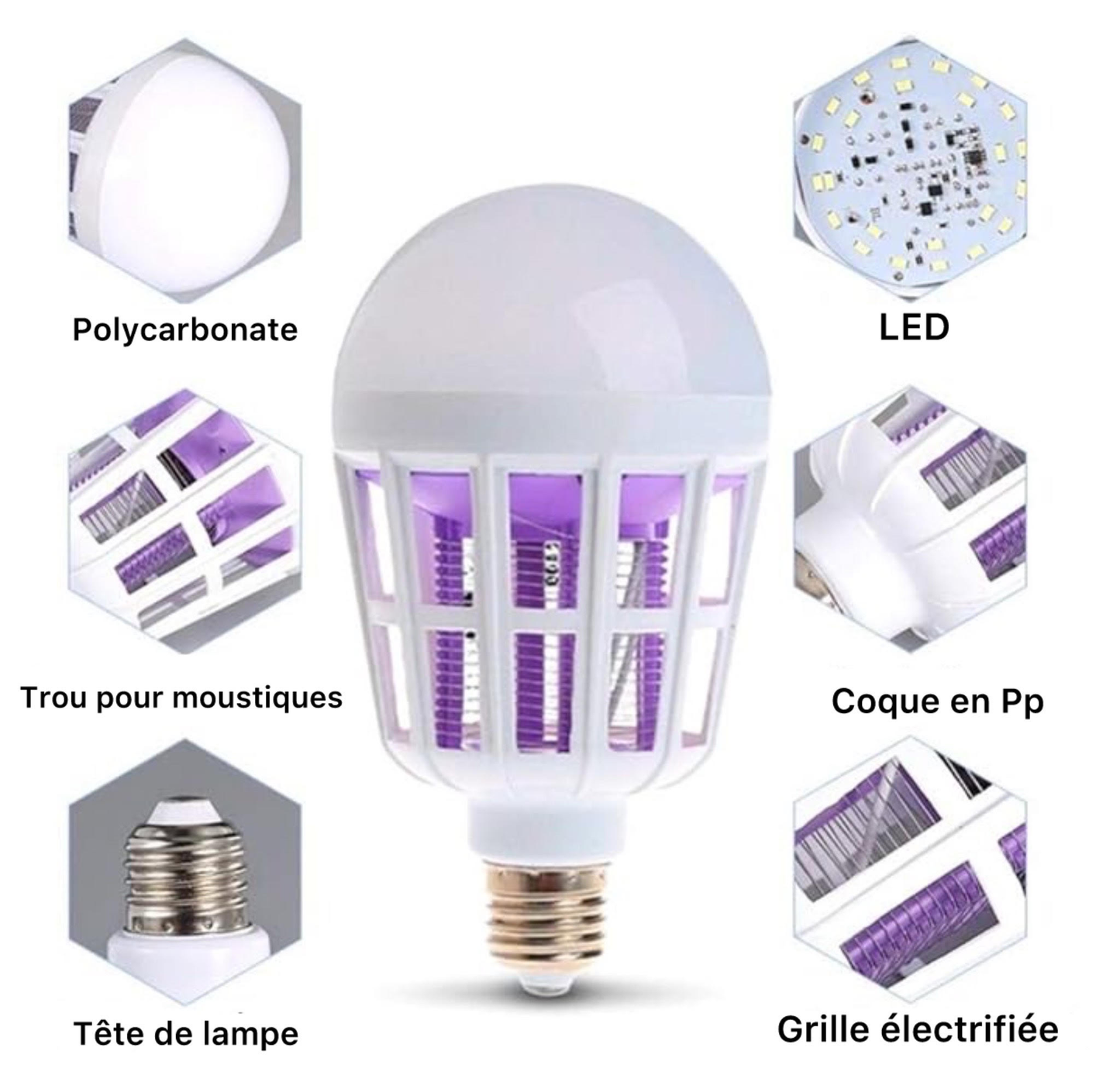 Lampe LED anti-moustiques - مصباح مضاد للبعوض
