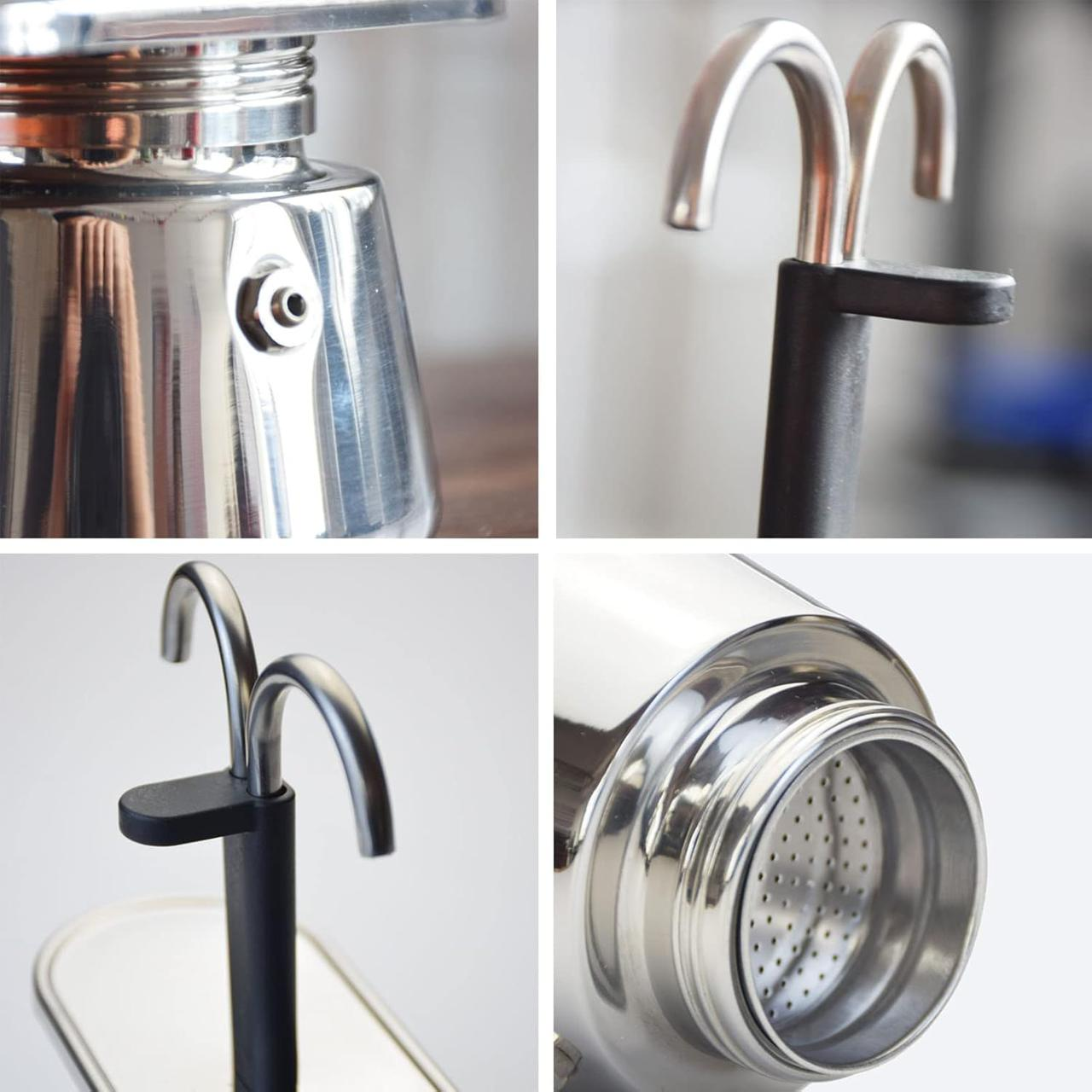 Cafetière en acier inoxydable - آلة تحضير القهوة من الستانلس ستيل
