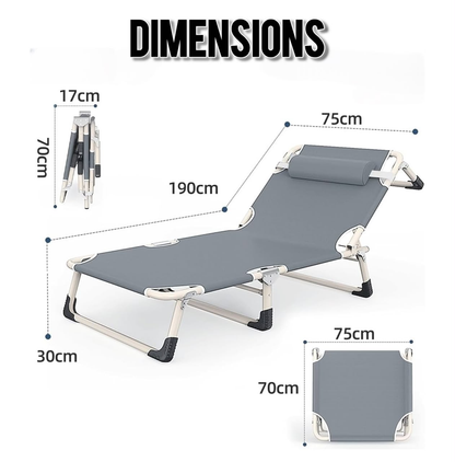 Lit de Repos Pliable - سرير استرخاء قابل للطي