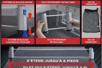 Kit de Tennis de Table Portable Complet - طقم تنس الطاولة المحمول المتكامل