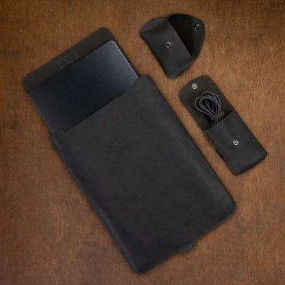 Support PC Portable - حامل لابتوب جلدي قابل للطي