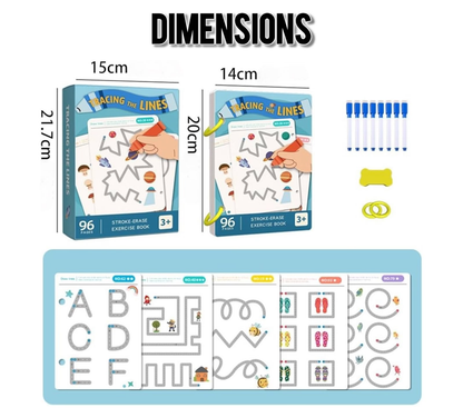 Cahier de traçage pour enfants - كتاب الخطوط للأطفال